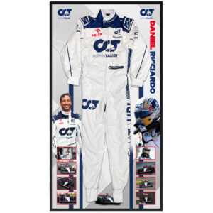 DANIEL RICCIARDO AlphaTauri F1 Team Signed & Framed Full Size Formula One Race Suit