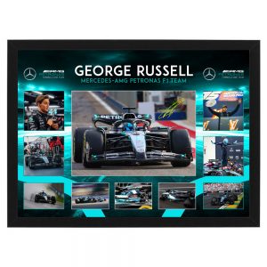 Formula 1 - George Russell Mercedes Framed Large Photo Collage