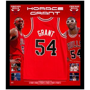 Basketball - Horace Grant Signed & Framed Chicago Bulls Jersey (JSA COA)