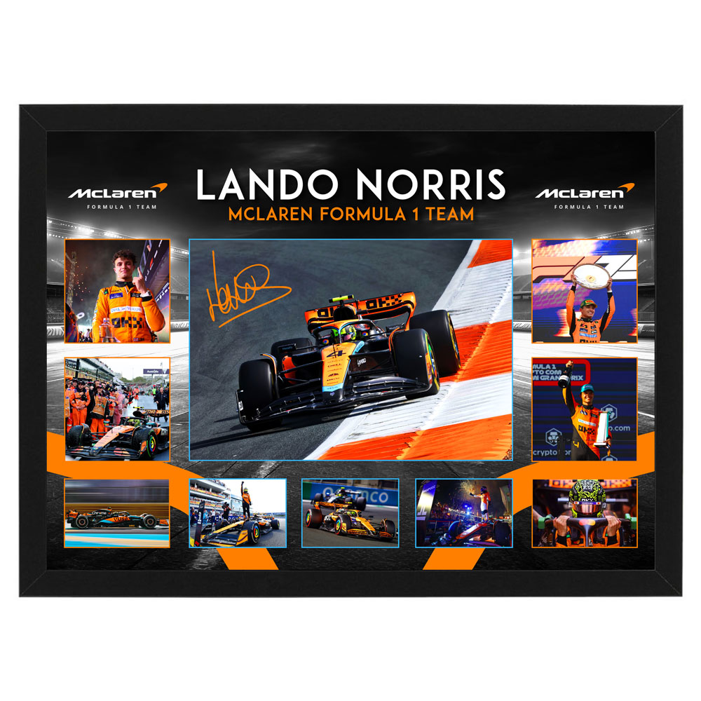 Formula 1 – Lando Norris McLaren Framed Large Photo Collage