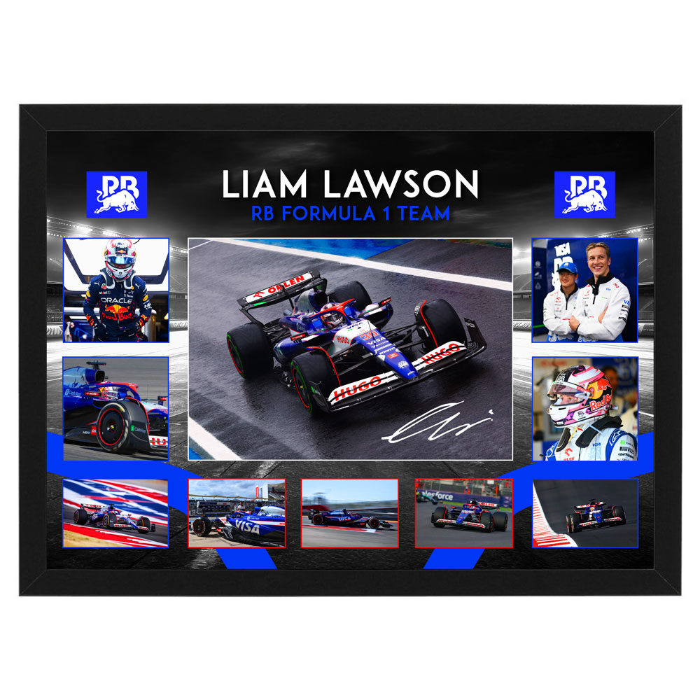 Formula 1 – Liam Lawson RB Formula 1 Framed Large Photo Collage