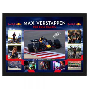 Formula 1 - Max Verstappen Red Bull 4x Champion 2024 Framed Large Photo Collage