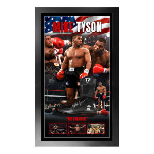 Boxing - Mike Tyson Signed & Framed Boxing Shoe (PSA)