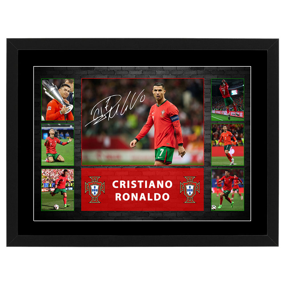 Soccer – CRISTIANO RONALDO Portugal Framed Pre Print Collage