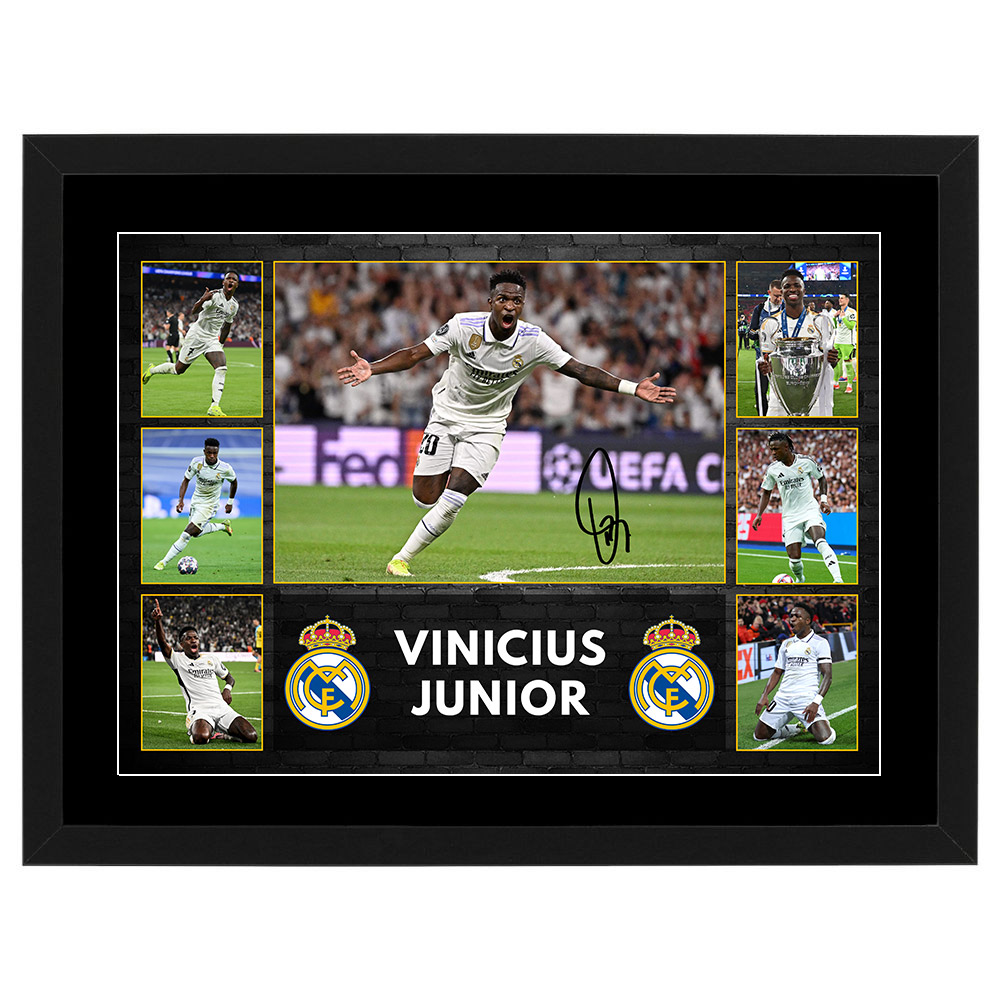 Soccer – VINICIUS JUNIOR Real Madrid Framed Pre Print Collage
