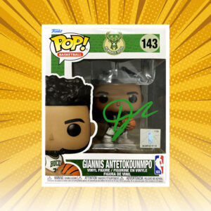 Giannis Antetokounmpo - #143 Autographed Funko Pop! Vinyl Figure (Beckett)