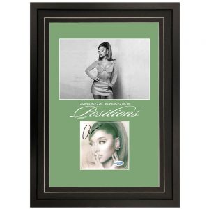 Ariana Grande Signed & Framed "Positions" CD Booklet (ACOA COA)