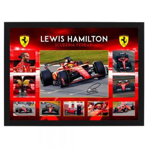 Formula 1 - Lewis Hamilton Ferrari Framed Large Photo Collage