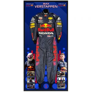 Max Verstappen Red Bull Racing Signed & Framed Full Size Formula One Race Suit
