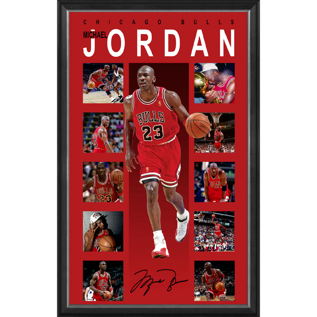 Basketball – Michael Jordan Chicago Bulls Vertiramic Print