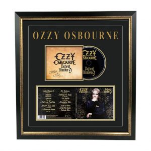 Music - Ozzy Osbourne - Patient Number 9 Signed & Framed CD Art Card