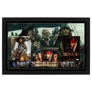 Johnny Depp & Geoffrey Rush Signed & Framed "Pirates Of The Caribbean" Photo Display (Beckett+ACOA)