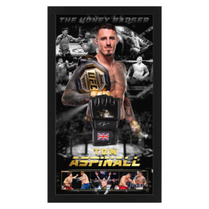 UFC - Tom Aspinall Signed & Framed UFC Glove (Beckett Hologram)