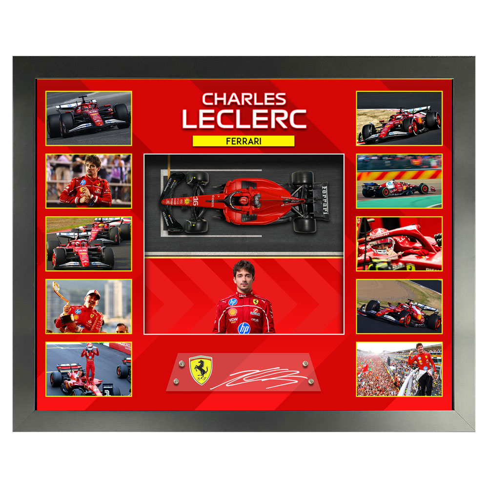 Formula 1 – Charles Leclerc 1:24 Scale Ferrari F1 Model Car Disp...