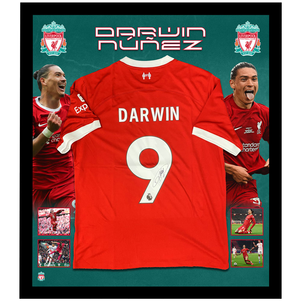Soccer – Darwin Nunez Signed & Framed Liverpool Jersey (FF COA)