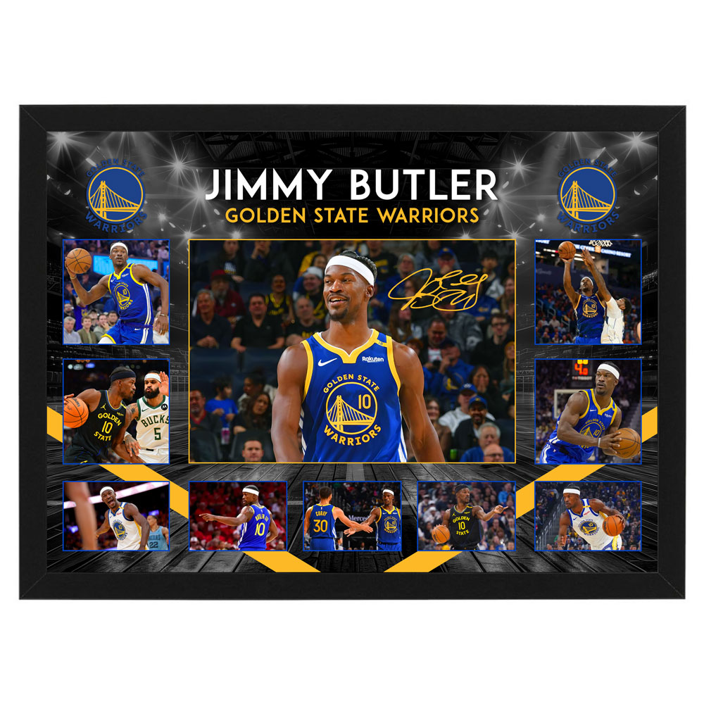 Basketball – JIMMY BUTLER Golden State Warriors Framed Large Pho...