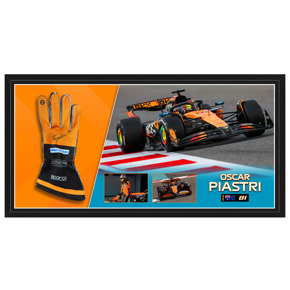 Formula 1 – Oscar Piastri Hand Signed Racing Glove Display