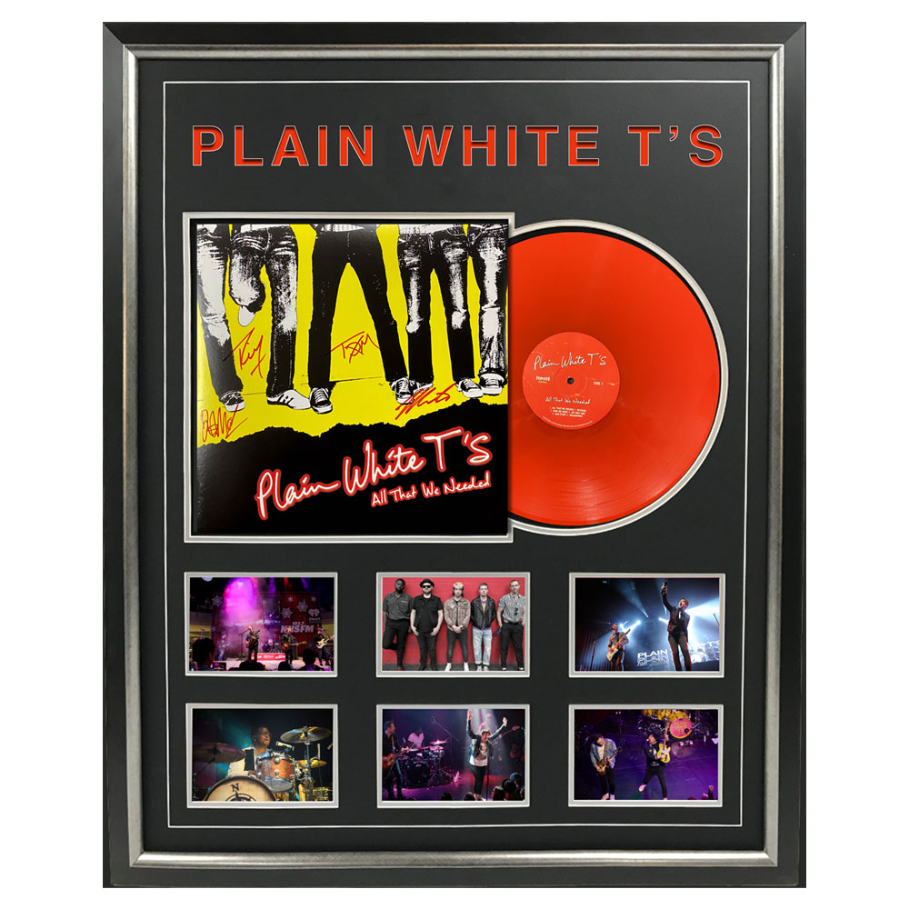 Music – Plain White T’s Band Signed & Framed “A...