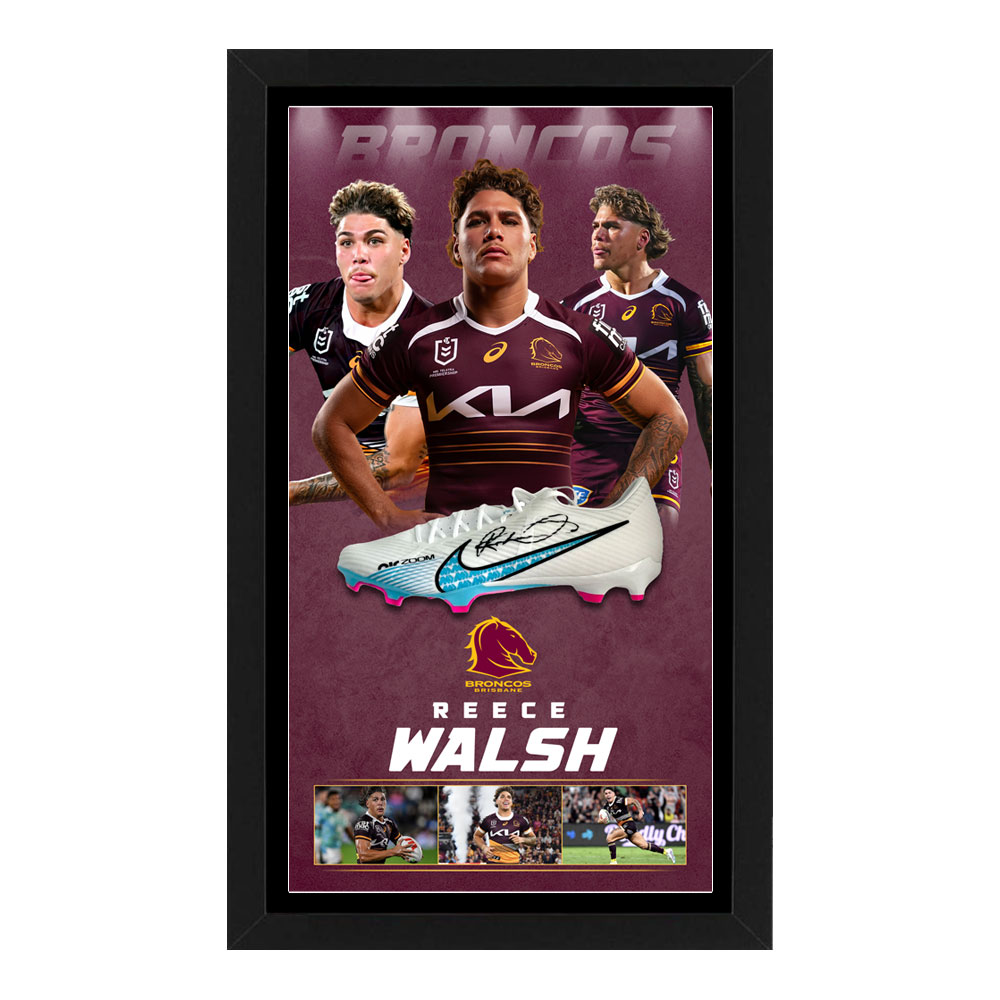 NRL – Reece Walsh – Brisbane Broncos – Signed & Fra...