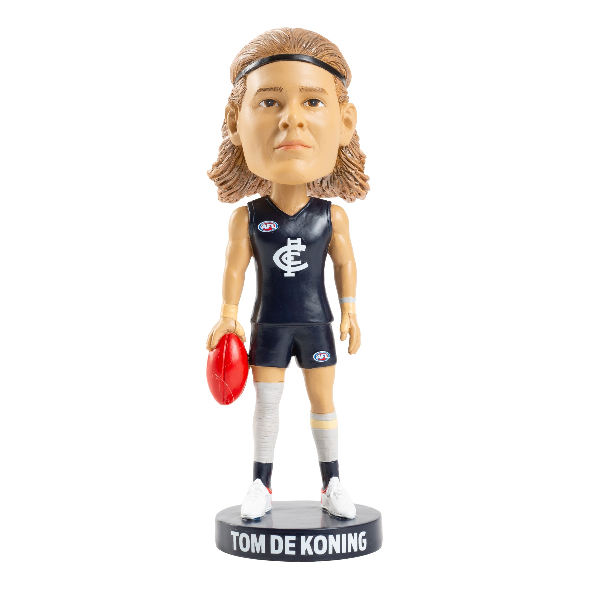TOM DEKONING Carlton Blues AFL Bobblehead