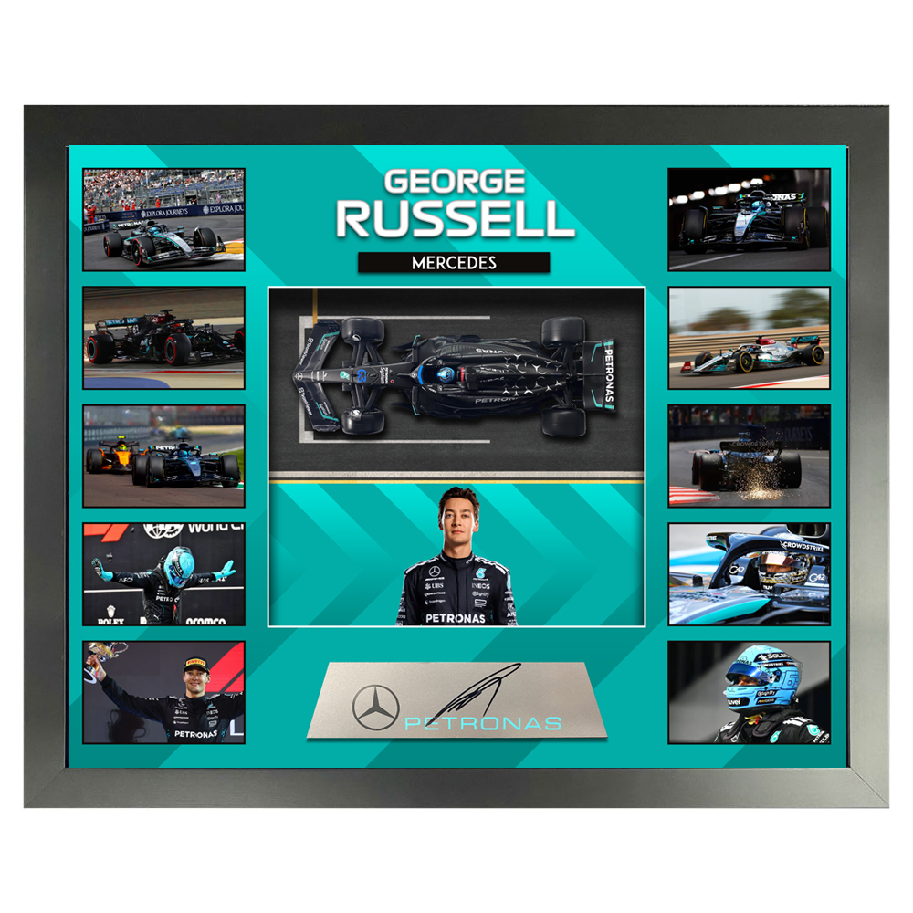 Formula 1 – George Russell 1:24 Scale Mercedes F1 Model Car Disp...