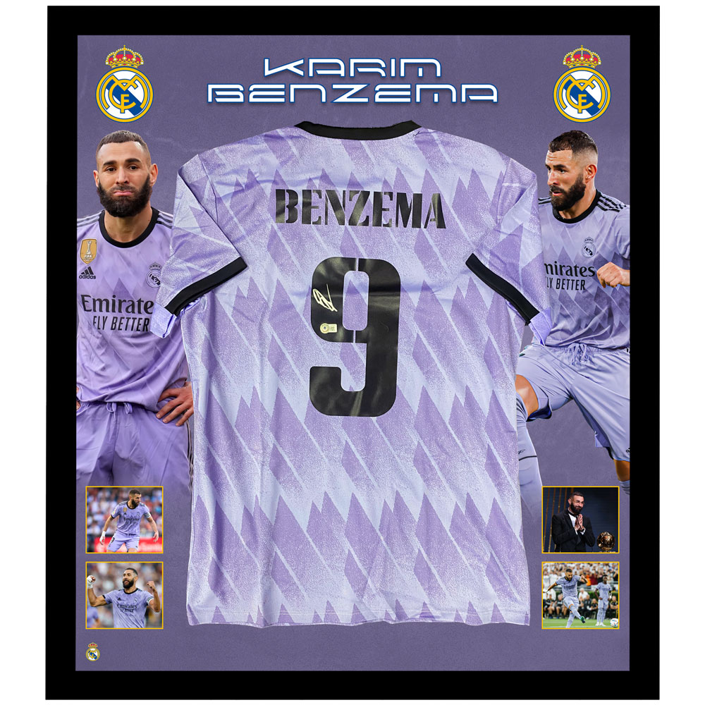 Soccer – Karim Benzema Signed & Framed Real Madrid CF (Beckett ...