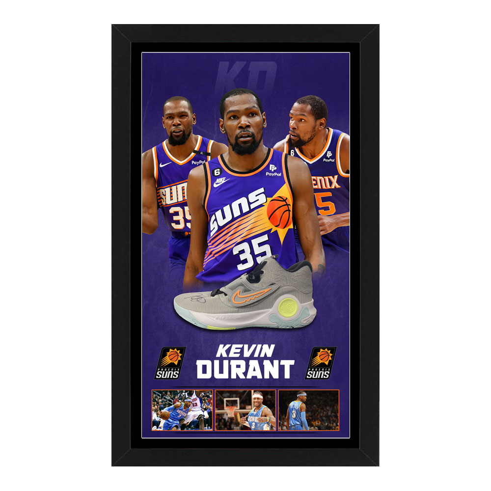 Basketball – Kevin Durant Signed & Framed Nike Shoe (JSA CO...