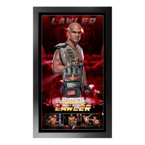 UFC - Robbie Lawler Signed & Framed UFC Glove (Beckett Hologram)