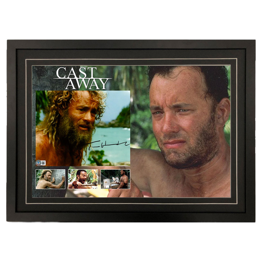 Tom Hanks “Cast Away” Signed & Framed 8×10 Photo...