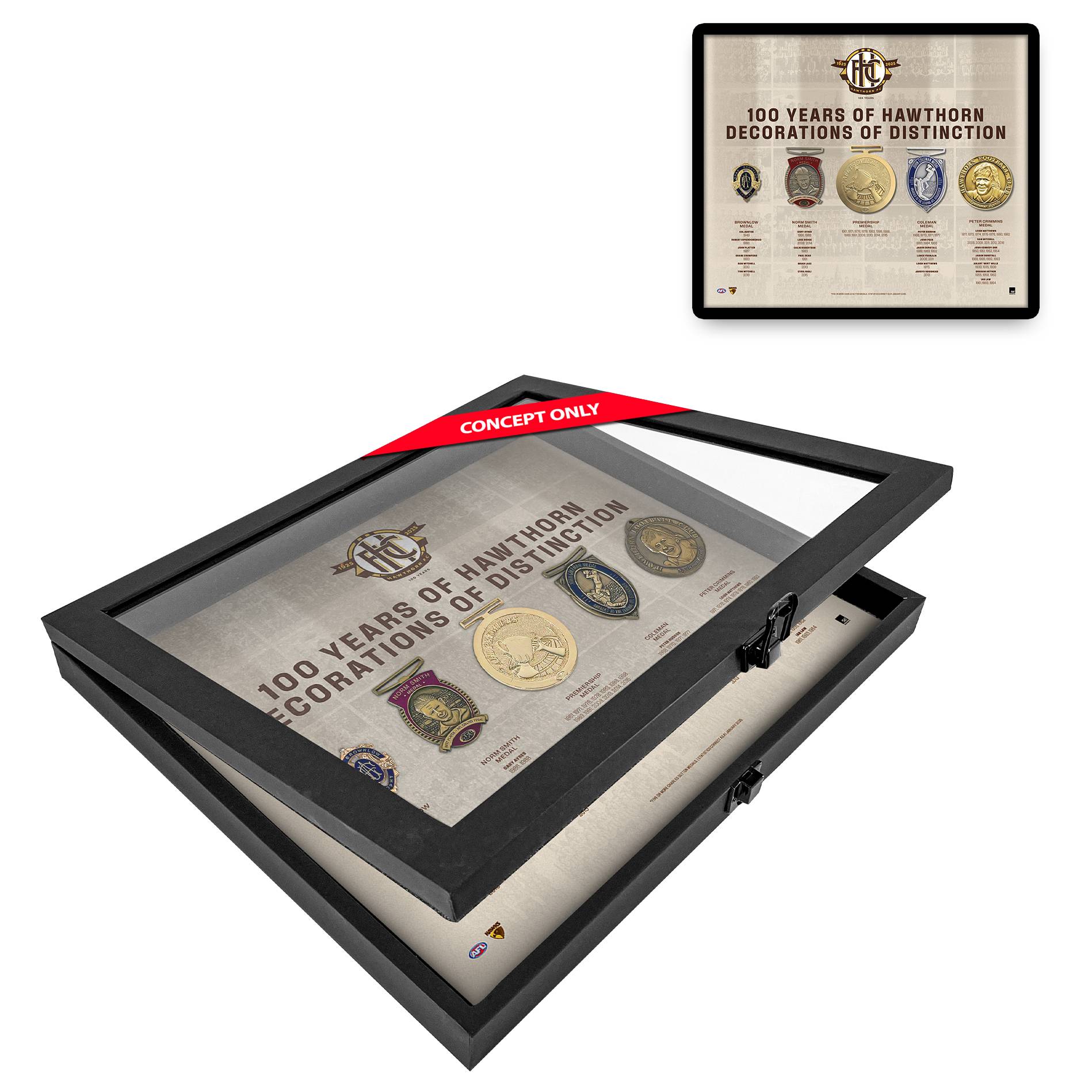 Hawthorn Hawks – Window Frame Limited Edition Decorations of Dis...