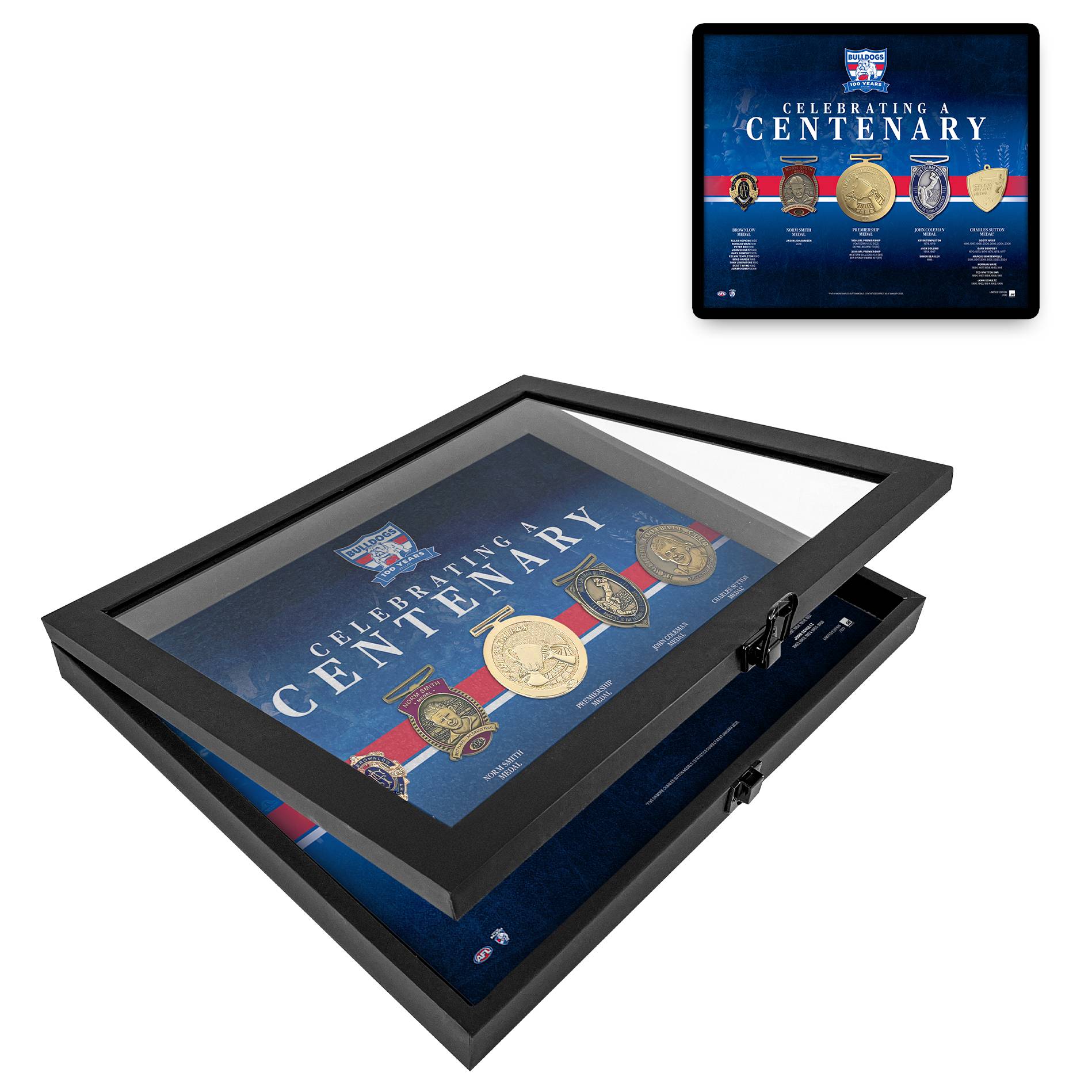 Western Bulldogs- Window Frame Limited Edition Decorations of Distinct...