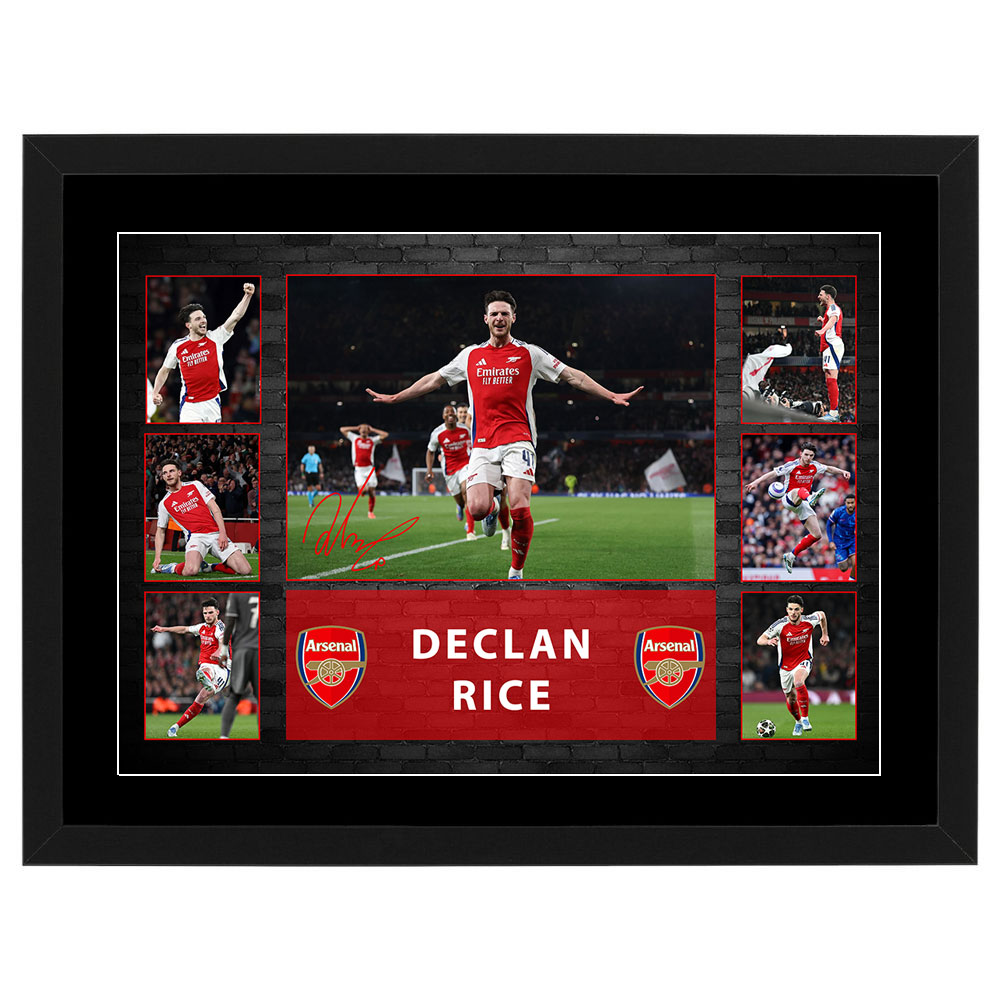 Soccer – Declan Rice Arsenal Framed Pre Print Collage