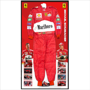 Michael Schumacher Signed & Framed Full Size Formula One Race Suit
