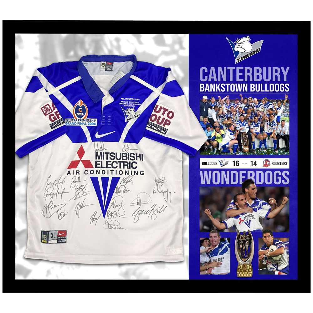 NRL – Canterbury Bankstown Bulldogs 2004 Premiership Team Signed...