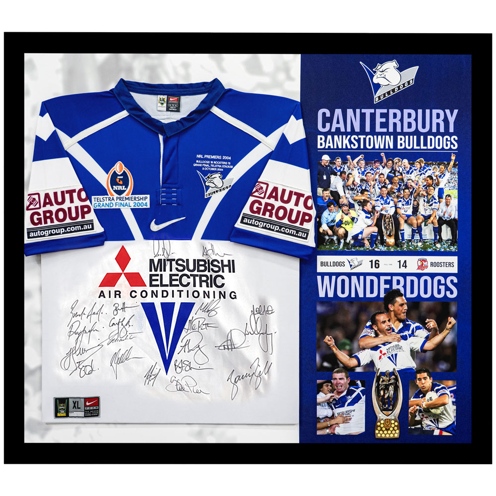 NRL – Canterbury Bankstown Bulldogs 2004 Premiership Team Signed...