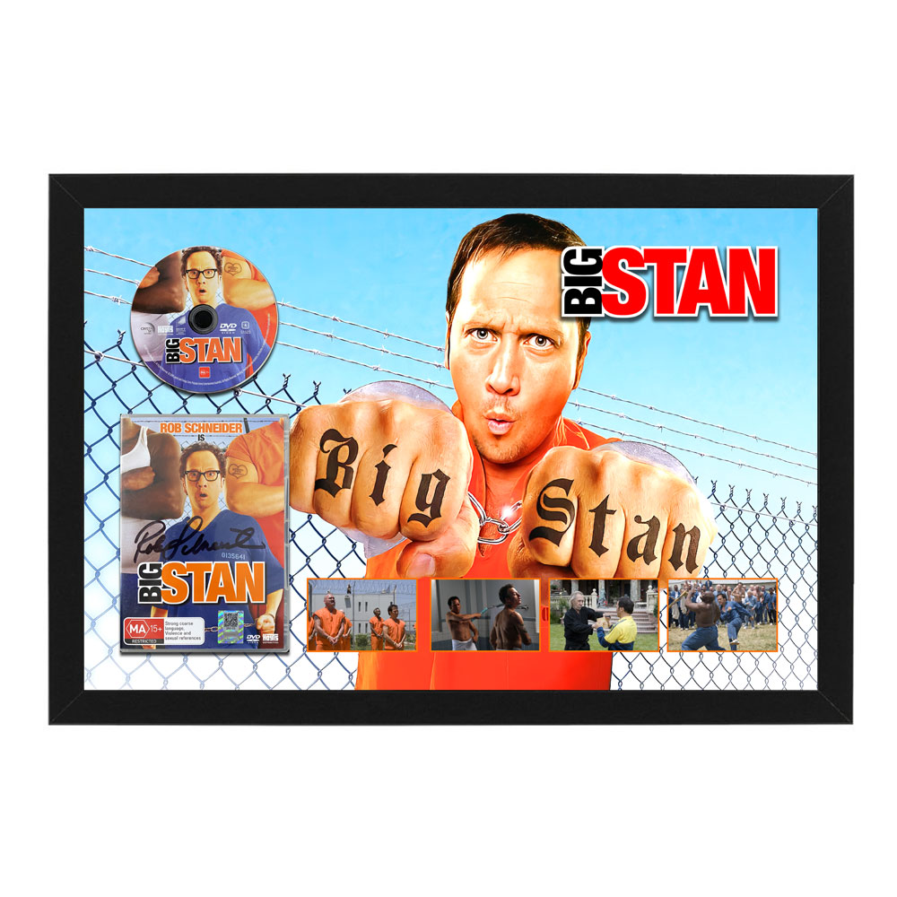 Rob Schneider – “Big Stan” Signed & Framed DVD ...