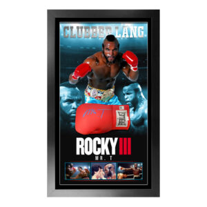 Rocky 3 Clubber Lang - Mr. T Signed & Framed Glove (OP Hologram)
