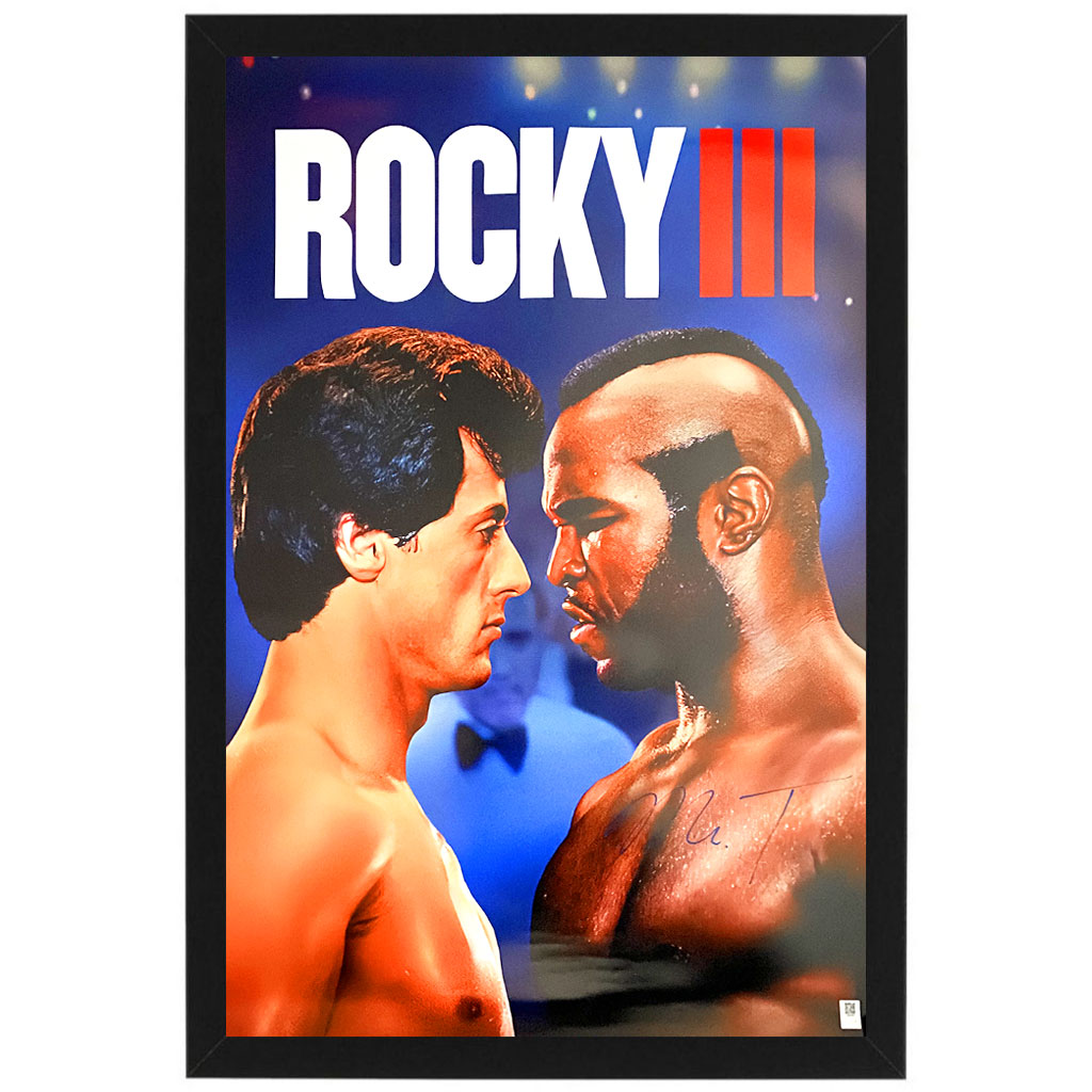 “Rocky 3” – Mr. T Signed & Framed Movie Poster ...