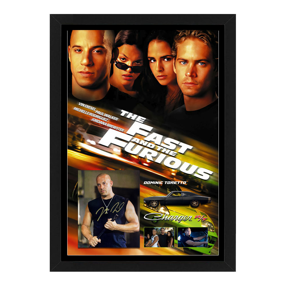 Vin Diesel “The Furious & The Furious” Signed & ...