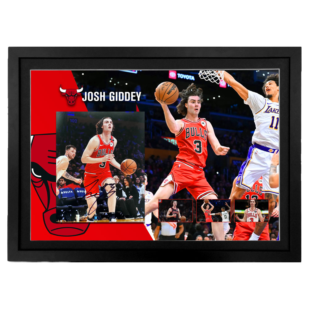 Basketball – Josh Giddey Signed & Framed 8×10 Photo 2