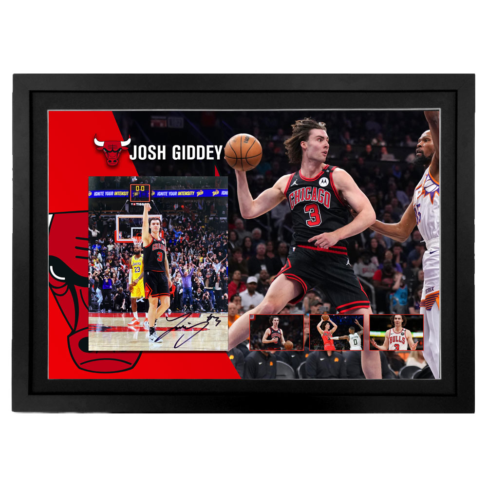 Basketball – Josh Giddey Signed & Framed 8×10 Photo 3