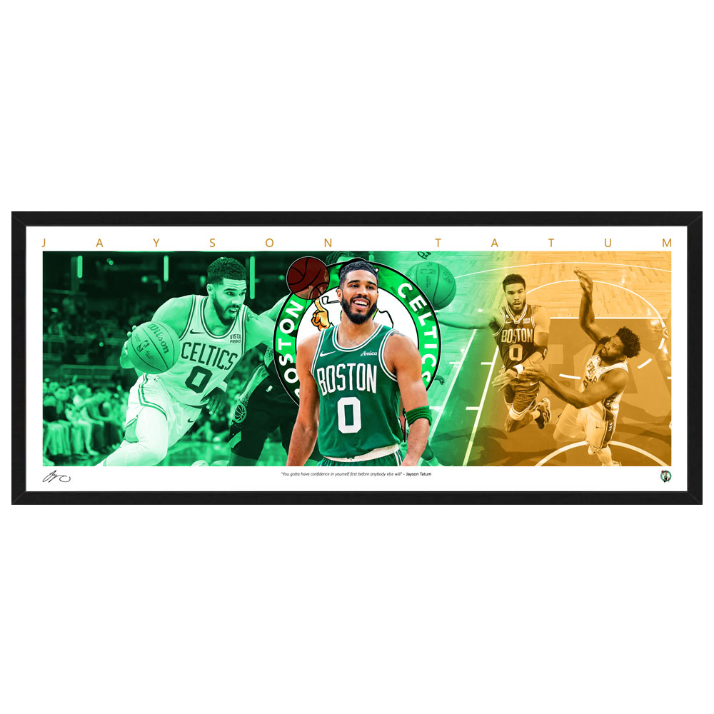NBA Jayson Tatum Boston Celtics Mini Wings Framed Print