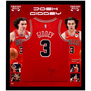 Basketball - Josh Giddey Signed & Framed Chicago Bulls Jersey