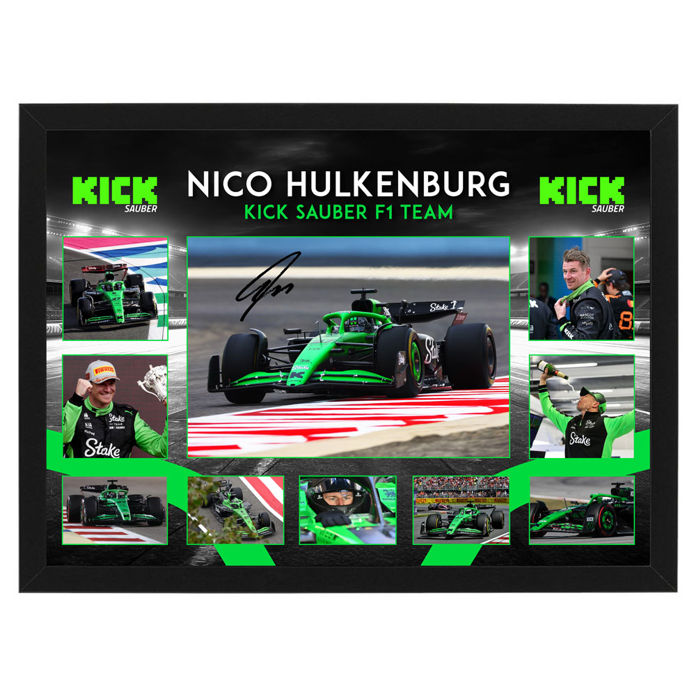 Formula 1 – Nico Hulkenberg KICK Sauber Framed Large Photo Colla...