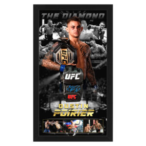 UFC - Dustin Poirier Signed & Framed UFC Glove (JSA COA)