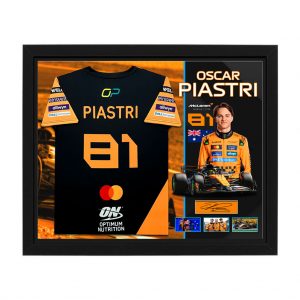 Formula 1 - Oscar Piastri McLaren Orange Team Shirt Display