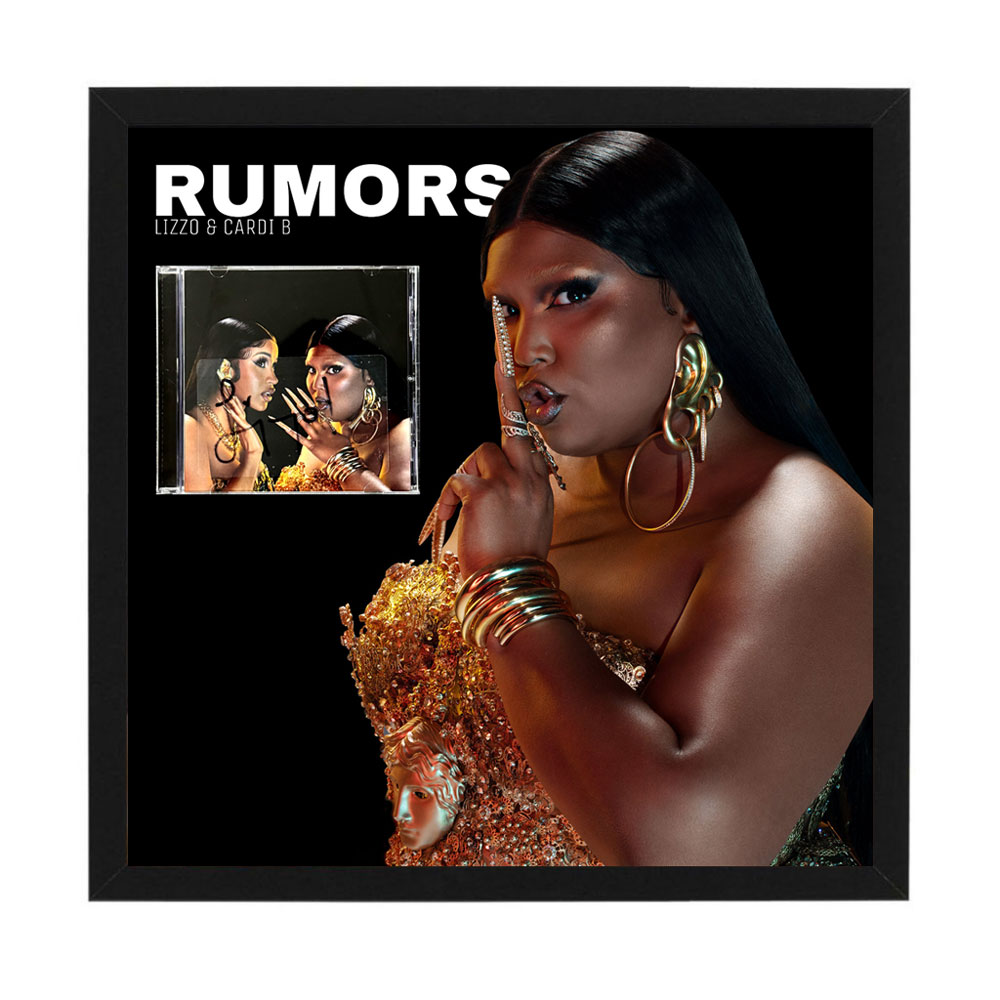 LIZZO Signed & Framed ‘Rumors’ CD Cover