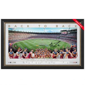 Brisbane Lions 2025 Premiers Dayne Zorko Signed & Framed Limited Edition Panoramic