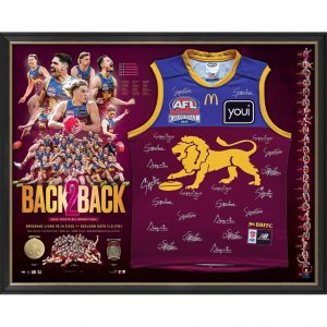 Brisbane Lions 2025 Premiership Team Signed Guernsey