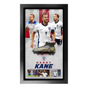 Soccer - Harry Kane England Signed & Framed Boot